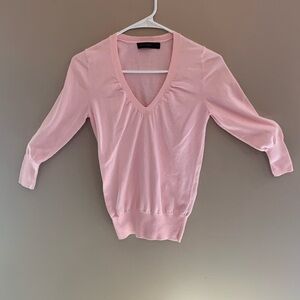 The Limited pink V-neck Sweater